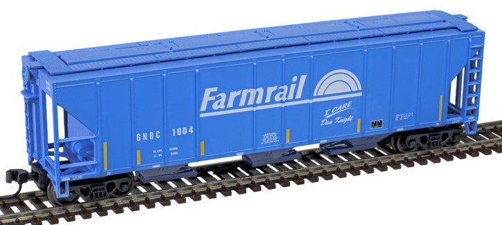 Atlas Master N 50006792 PS-2 4427 3-Bay Covered Hopper Farmrail GNBC #1004