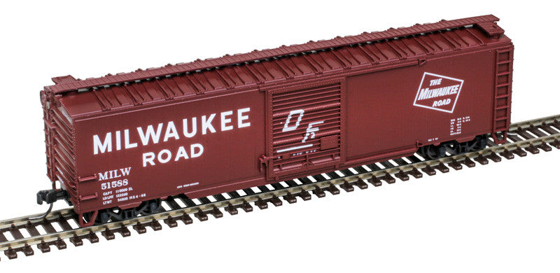 Atlas Trainman N 50006916 50' Single-Door Boxcar Milwaukee Road MILW #51580