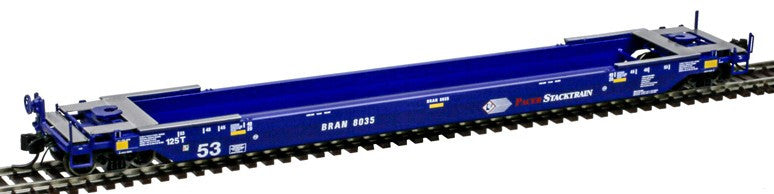 Atlas Master N 50007051 53' Rebuilt Well Car Pacer Stacktrain BRAN #8035