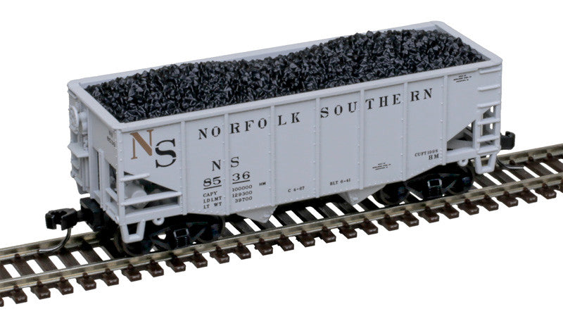 Atlas Master N 50007219 55 Ton Fishbelly Coal Hopper Norfolk Southern 'Original' 3-Pack