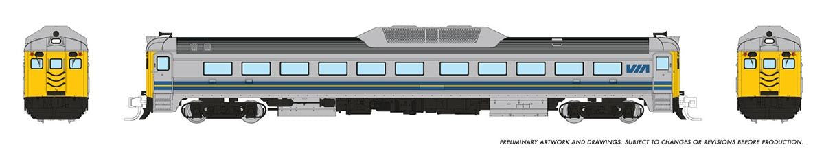 Rapido Trains Inc N 516013 DCC Ready Budd RDC-1 Phase 2 VIA Rail 'Early'
