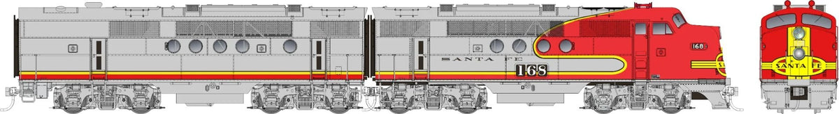 Rapido Trains Inc HO 53003 DCC Ready EMD FT A+B Locomotive Set AT&SF "Passenger Scheme" ATSF #168B + 168C
