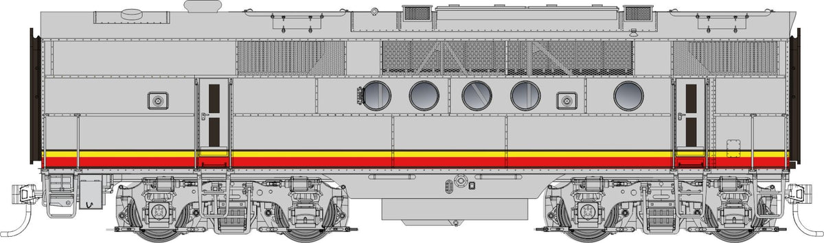 Rapido Trains Inc HO 53504 DCC/ESU LokSound V5 Equipped EMD FT Booster AT&SF "Passenger Scheme" Unnumbered