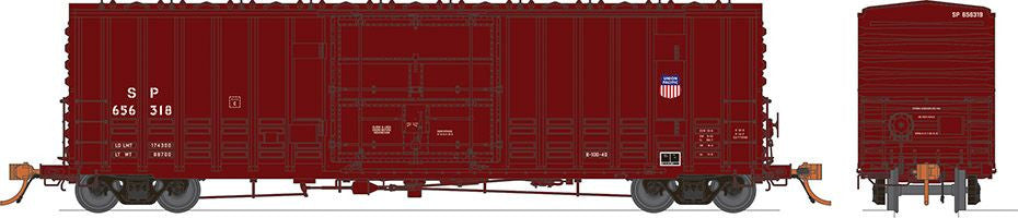 Rapido Trains Inc N 537008 - 656293 PC&F B-100-40 Boxcar 'UP Shield Repaint' SP #656293
