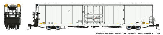 Rapido Trains Inc N 567099 Greenbrier 72’ IL 7780 Reefer White Data Only Single Car