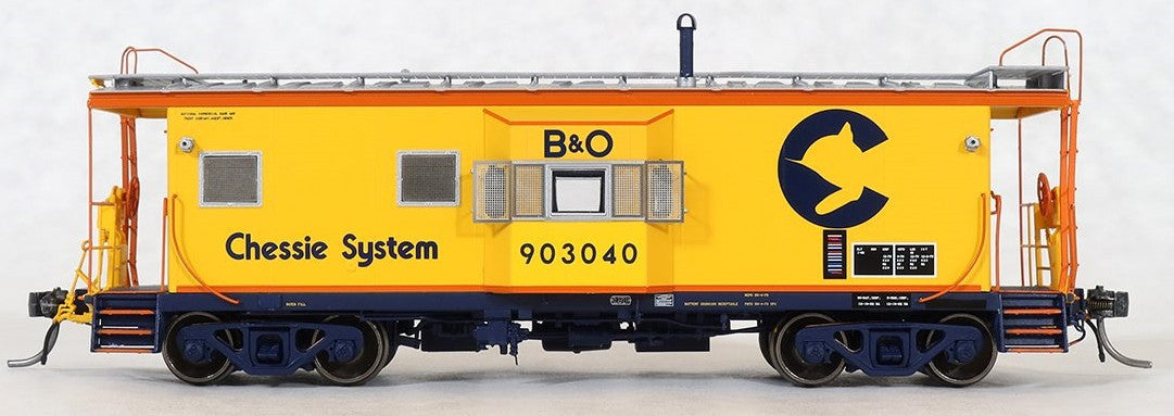 Tangent Scale Models HO 60019-06 International Car Company B&O Class I-18 Steel Bay Window Caboose Chessie System '1982+' B&O #903040