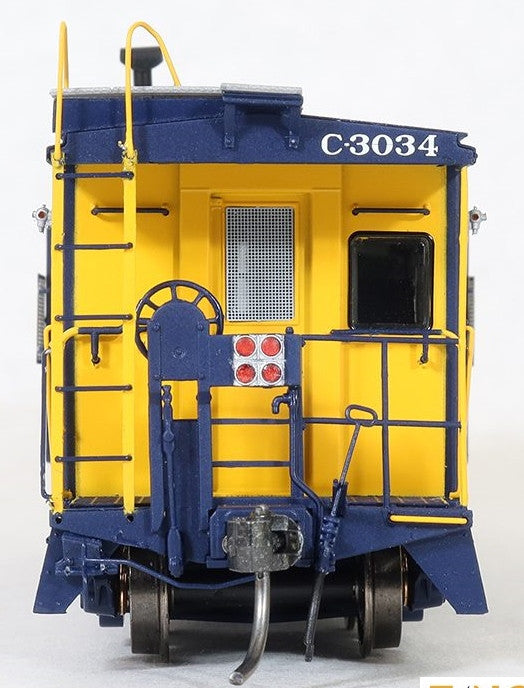 Tangent Scale Models HO 60021-03 International Car Company B&O Class I-18 Steel Bay Window Caboose Baltimore & Ohio 'Original Blue 1965 w/ Screens' B&O #C-3027