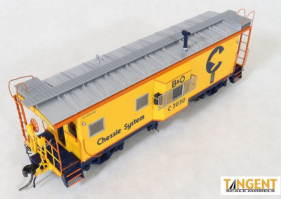 Tangent Scale Models HO 60029-02 International Car Company B&O Class I-18 Steel Bay Window Caboose Chessie System  '1973+ Repaint Version 2' B&O #C3029