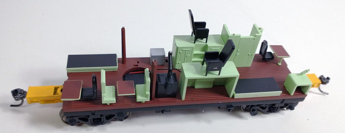 Tangent Scale Models HO 60315-04 ICC Wide Vision Cupola Caboose Burlington Northern 'WFE Rebuild 1990 w/ FRA Light' BN #12602