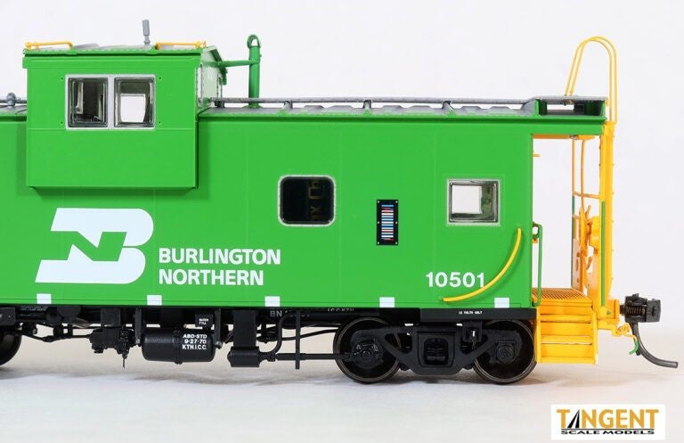 Tangent Scale Models HO 60312-11 ICC Wide Vision Cupola Caboose Burlington Northern 'Delivery 9-1970 w/ Red-Green Lights' BN #10519