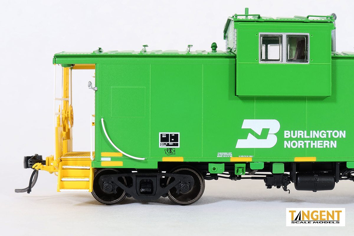Tangent Scale Models HO 60317-01 ICC Wide Vision Cupola Caboose Burlington Northern 'WFE Rebuild 2017+ Era w/ FRA Light' BN #12555