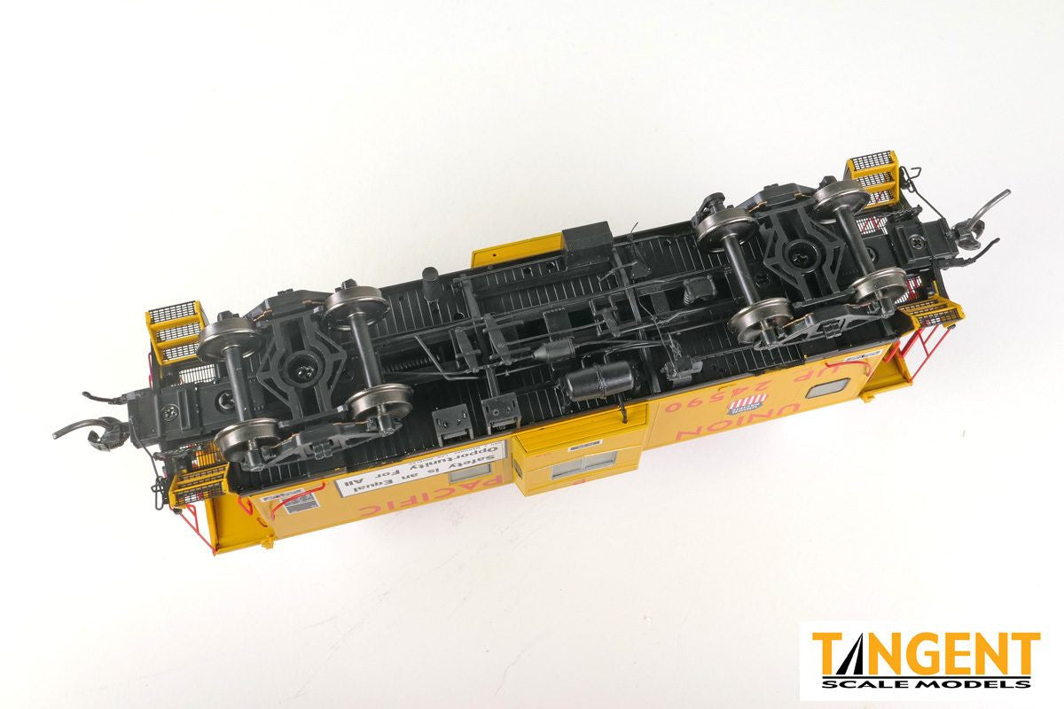 Tangent Scale Models HO 60416-02 ICC Bay Window Caboose Union Pacific 1981+ 'We Work for You' w/ Red-Green Lights UP #24599