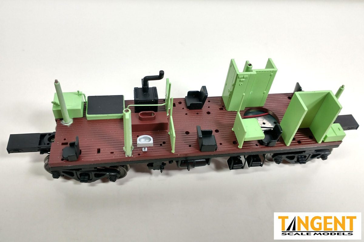 Tangent Scale Models HO 60416-02 ICC Bay Window Caboose Union Pacific 1981+ 'We Work for You' w/ Red-Green Lights UP #24599