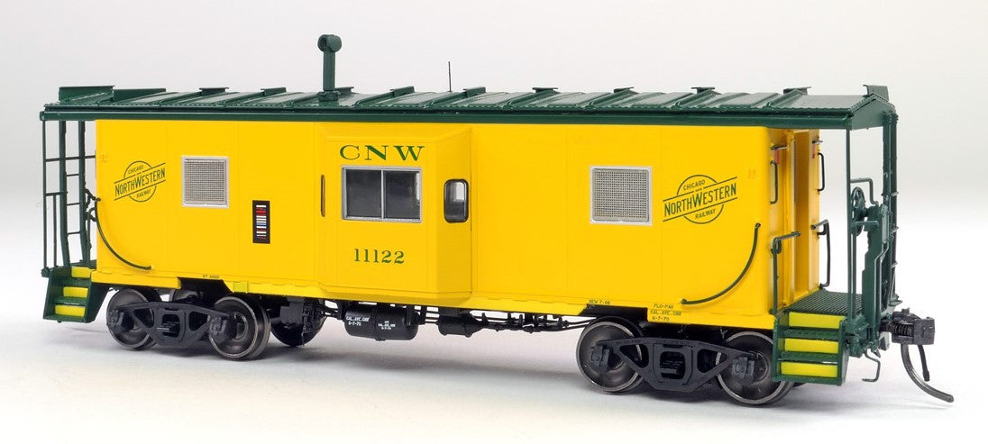 Tangent Scale Models HO 60521-01 ICC CNW Bay Window Caboose Chicago & Northwestern 'Yellow Repaint 1970+' CNW #11105