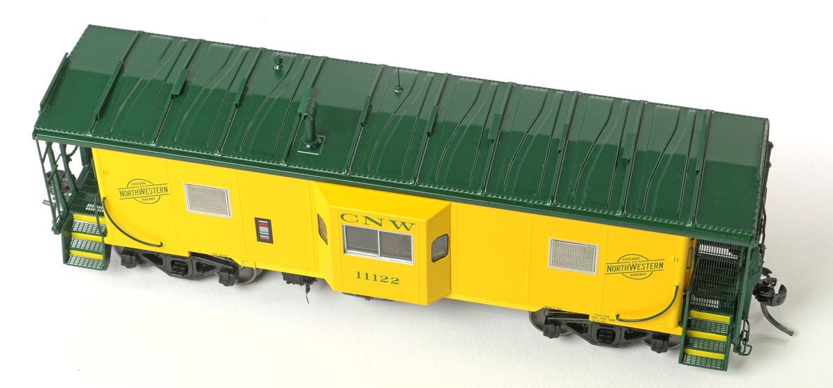 Tangent Scale Models HO 60521-01 ICC CNW Bay Window Caboose Chicago & Northwestern 'Yellow Repaint 1970+' CNW #11105