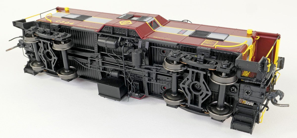 Tangent Scale Models HO 60712-01 Erie ICC Bay Window Caboose Erie Lackawanna 'Gray & Maroon 11-1973' EL #C304