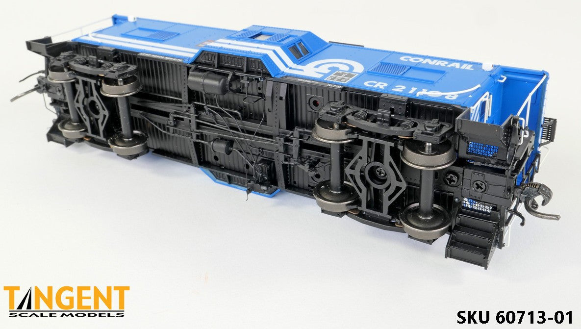 Tangent Scale Models HO 60713-02 Erie ICC Bay Window Caboose Conrail N7D 'Blue Repaint 6-1976' CR #21109