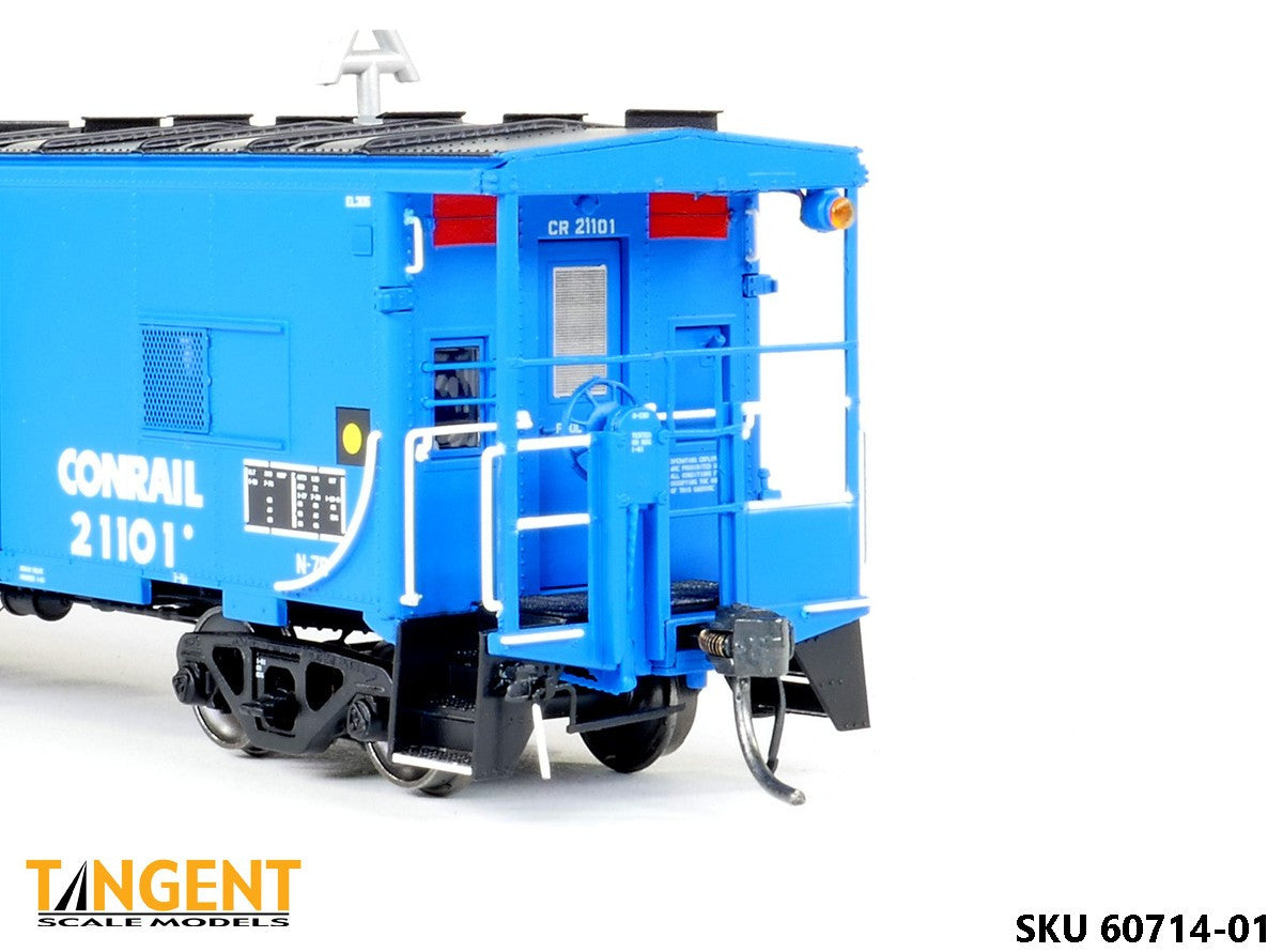Tangent Scale Models HO 60714-01 Erie ICC Bay Window Caboose Conrail N7D 'Blue Repaint 1981+ Era' CR #21101