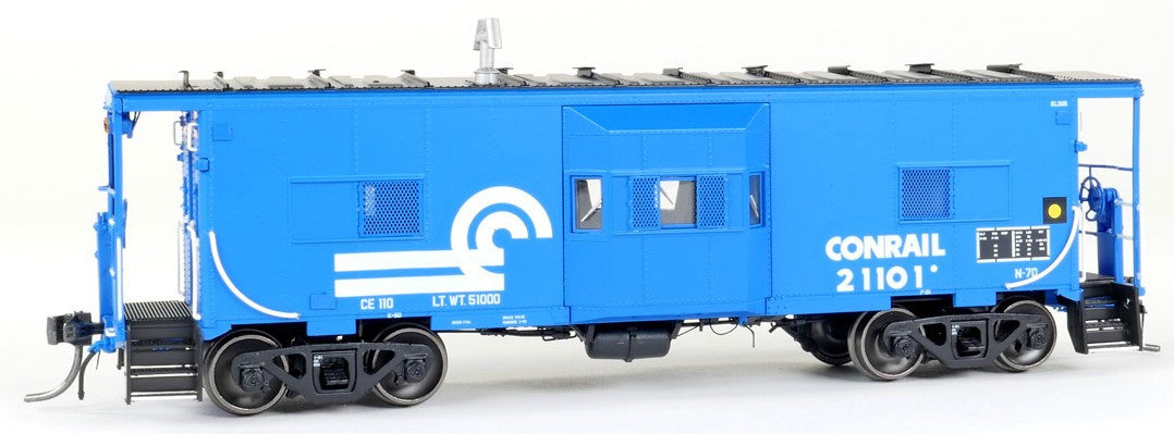 Tangent Scale Models HO 60714-01 Erie ICC Bay Window Caboose Conrail N7D 'Blue Repaint 1981+ Era' CR #21101