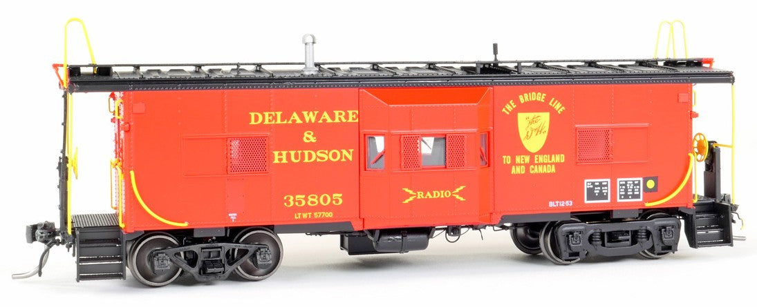 Tangent Scale Models HO 60715-01 Erie ICC Bay Window Caboose Delaware & Hudson 'Bridge Line Repaint 1981+ Era' D&H #35805