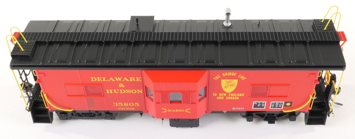 Tangent Scale Models HO 60715-01 Erie ICC Bay Window Caboose Delaware & Hudson 'Bridge Line Repaint 1981+ Era' D&H #35805