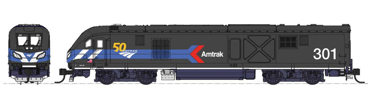 Kato N 176-6050 DCC Ready Siemens ALC-42 Charger Amtrak 'Day One Scheme 50th Anniversary #301
