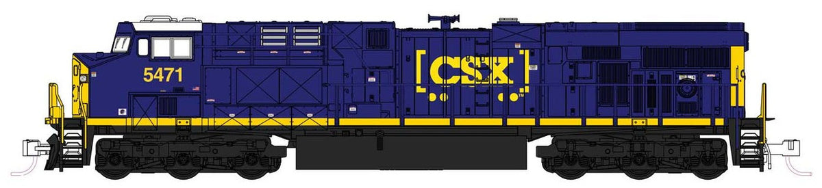 Kato N 176-8964 DCC Ready GE ES40DC GEVO Locomotive CSX #5471