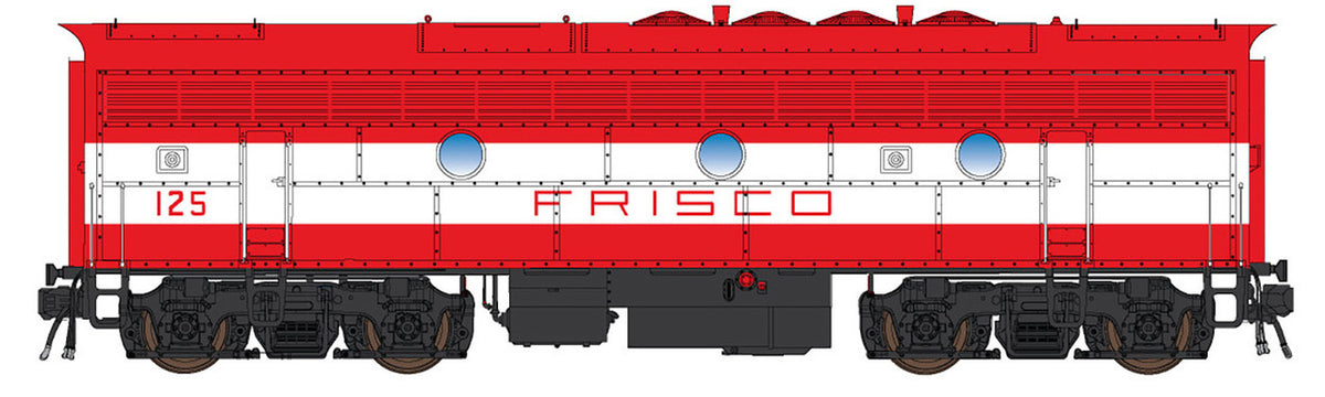 Intermountain N 69764S-01 DCC/ESU LokSound 5 Equipped EMD F7B Locomotive Frisco 'Orange & White' #118
