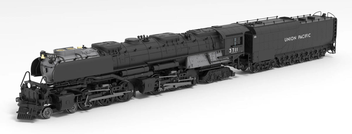 Broadway Limited Imports N 6982 UP Challenger 4-6-6-4 Paragon4 Sound/DC/DCC Smoke #3711 Oil Tender w/ Wind Wings Black & Graphite