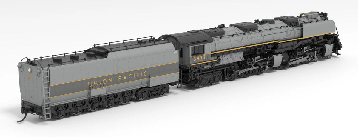 Broadway Limited Imports N 6985 UP Challenger 4-6-6-4 Paragon4 Sound/DC/DCC Smoke #3977 Museum Version Two-tone Gray Oil Tender Wind Wings
