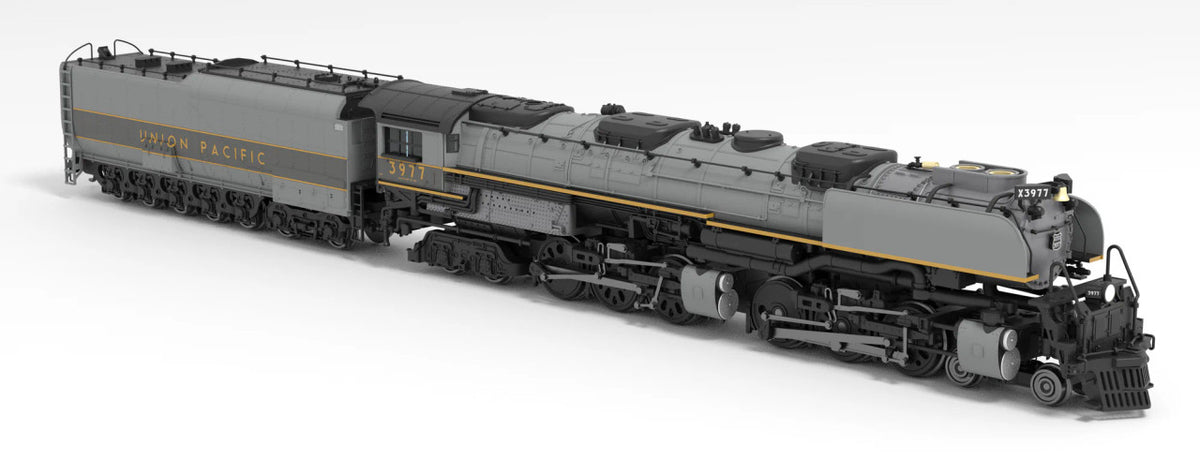 Broadway Limited Imports N 6985 UP Challenger 4-6-6-4 Paragon4 Sound/DC/DCC Smoke #3977 Museum Version Two-tone Gray Oil Tender Wind Wings