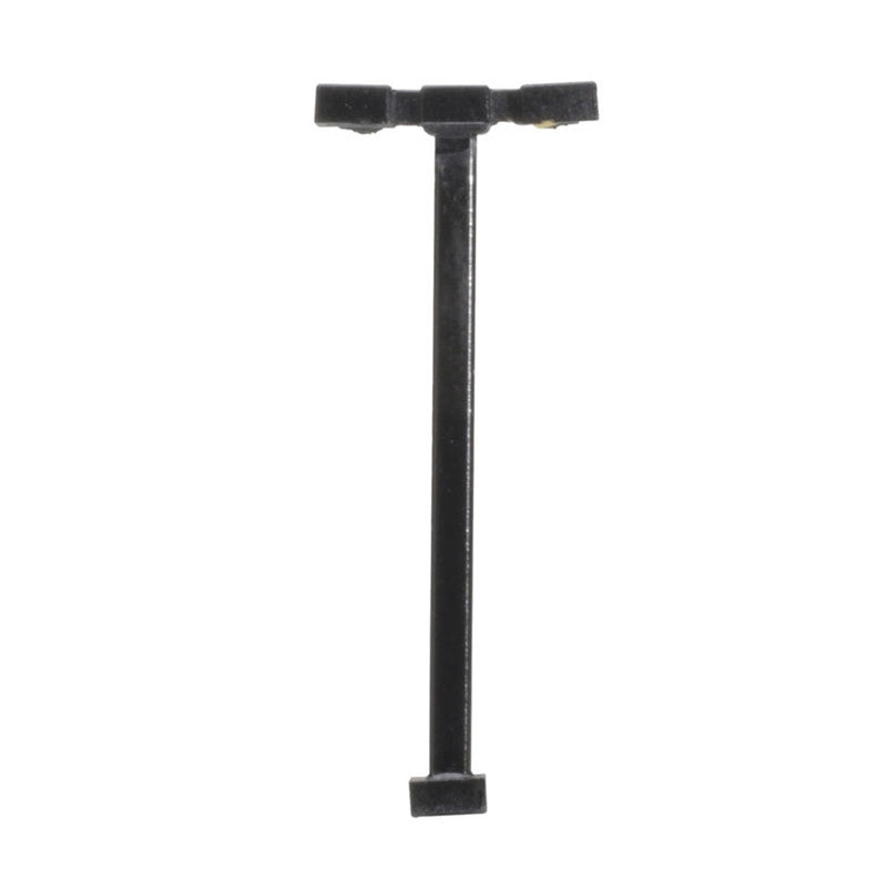 Atlas N 70000190 Light Fixture Double-Arm Square Black Color Cool White LED 15 Scale Feet Tall 3-Pack