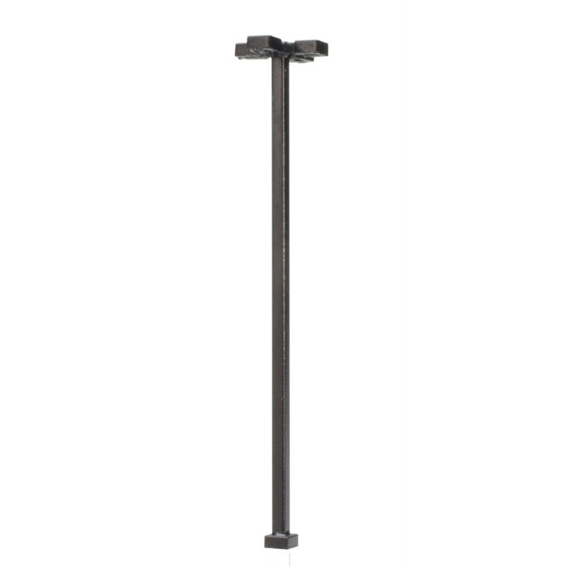 Atlas N 70000196 Light Fixture Four-Arm Square Black Color Cool White LED 30 Scale Feet Tall 3-Pack