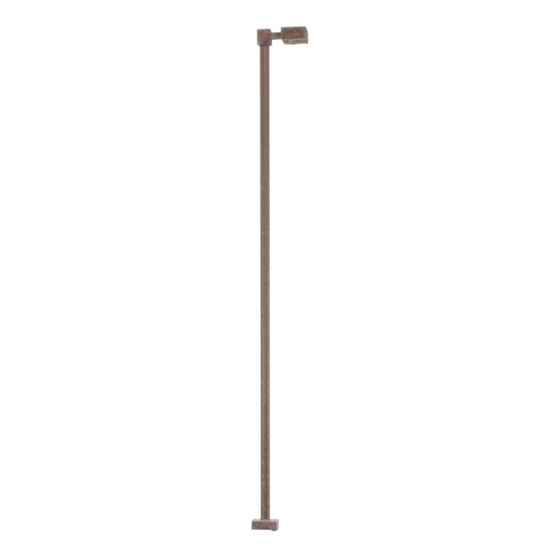 Atlas HO 70000206 Light Fixture Single-Arm Square Bronze Color Cool White LED 30 Scale Feet Tall 3-Pack