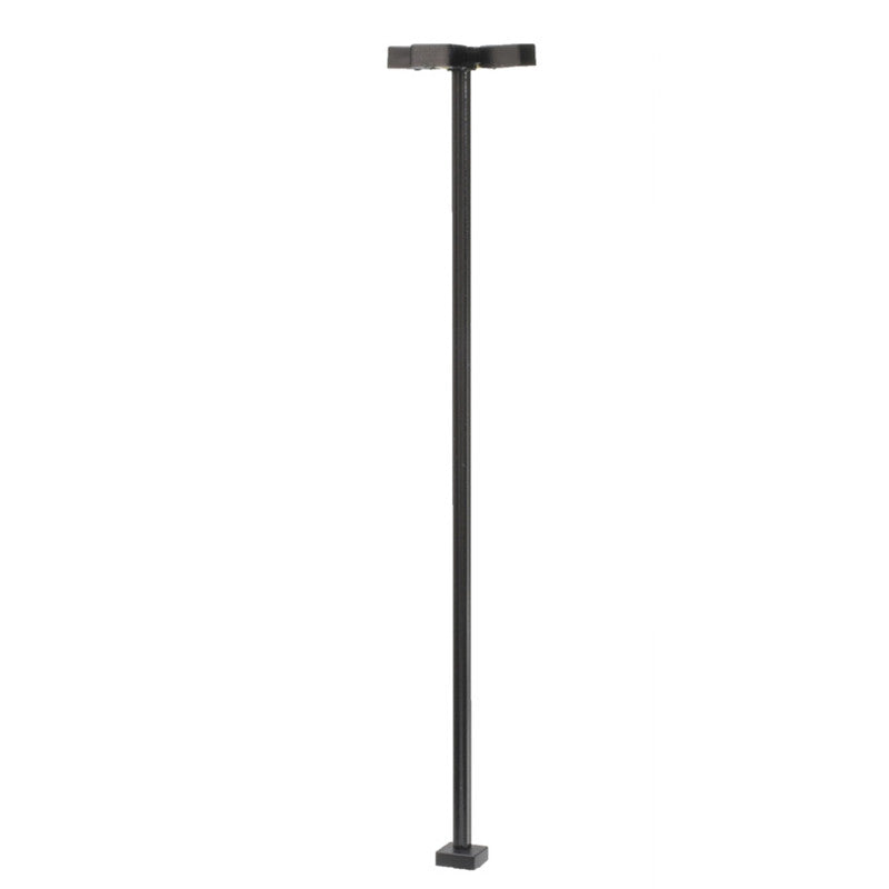 Atlas HO 70000218 Light Fixture Four-Arm Square Black Color Cool White LED 30 Scale Feet Tall 3-Pack