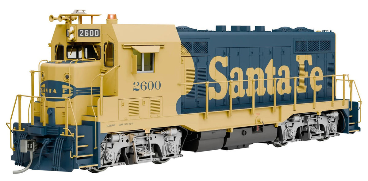 Rapido Trains Inc HO 70608 DCC/ESU LokSound V5 Equipped Santa Fe CF7 Locomotive w/Square Cab AT&SF 'Yellow Warbonnet' #2600
