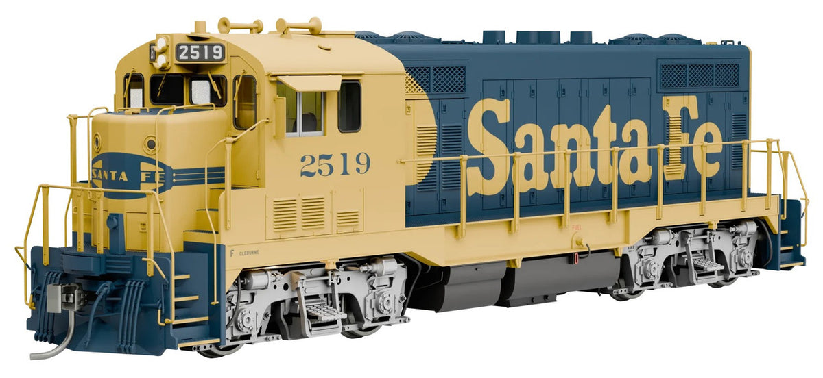 Rapido Trains Inc HO 70111 DCC Ready Santa Fe CF7 Locomotive w/Round Cab AT&SF 'Yellow Warbonnet' #2538