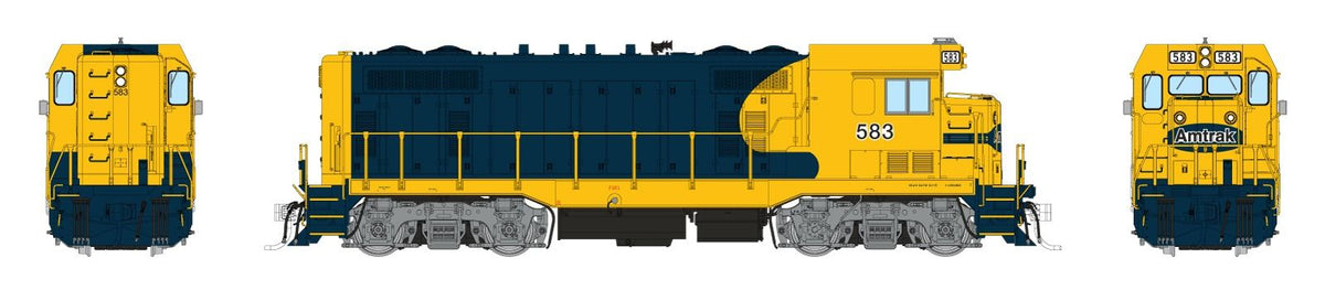 Rapido Trains Inc HO 70621 DCC/ESU LokSound V5 Equipped Santa Fe CF7 w/Square Cab Amtrak #583 (Ex-ATSF Patched)