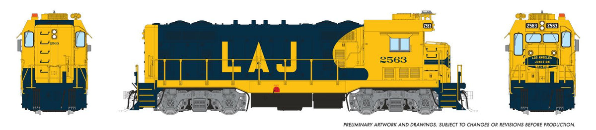 Rapido Trains Inc HO 70125 DCC Ready Santa Fe CF7 Locomotive w/Square Cab Los Angeles Junction LAJ #2563