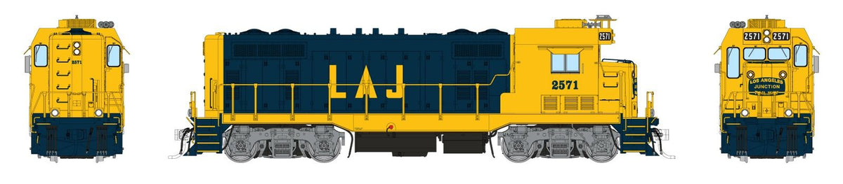 Rapido Trains Inc HO 70127 DCC Ready Santa Fe CF7 Locomotive w/Square Cab Los Angeles Junction LAJ #2571