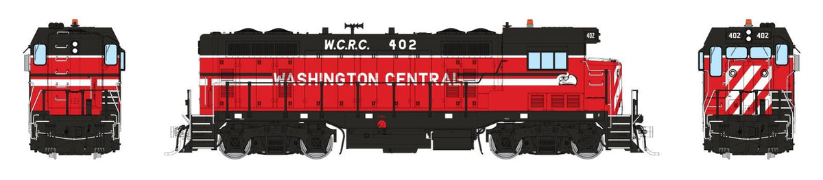 Rapido Trains Inc HO 70132 DCC Ready Santa Fe CF7 Locomotive w/Square Cab Washington Central W.C.R.C #402