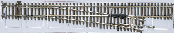 Atlas HO 564 Code 83 Nickel-Silver Rail Brown Ties Custom-Line Mark IV Turnout No. 6 - Right-Hand - 1-Piece