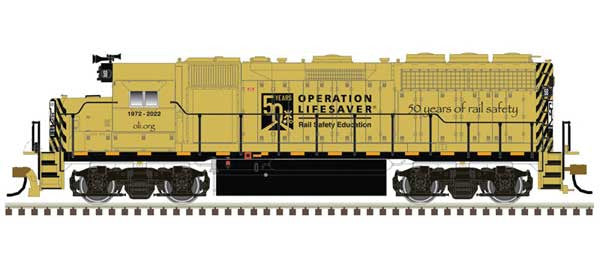 Atlas Master Silver Series N 40005299 DCC Ready EMD GP40 Locomotive with Ditch Lights Operation Lifesaver '50th Anniversary Limited Edition' OLS #50