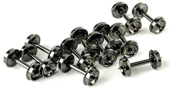 Intermountain HO 40070 High Detail 33" Nickel Plated Brass Insulated Wheelsets .110" Tread Width - 12 Sets