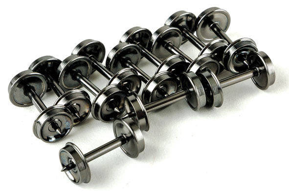 Intermountain HO 40071 High Detail 36" Nickel Plated Brass Insulated Wheelsets .110" Tread Width - 12 Sets