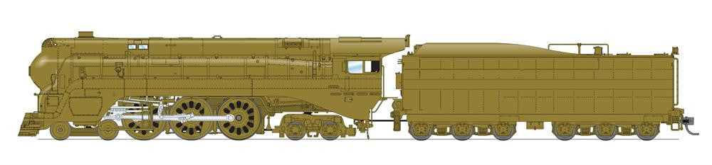 Broadway Limited Imports HO 7356 Baldwin 4-6-4 Hudson ATSF Blue Goose with Paragon4 Sound/DC/DCC & Smoke Undecorated
