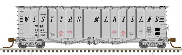 Atlas Master N 50005819 4180 Airslide Covered Hopper Western Maryland WM #5563