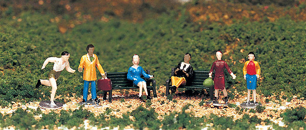 Bachmann HO 42339 Figures - People At Leisure - 6-Pack