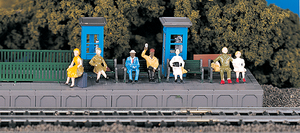 Bachmann HO 42342 Figures - Sitting Passengers - 6-Pack