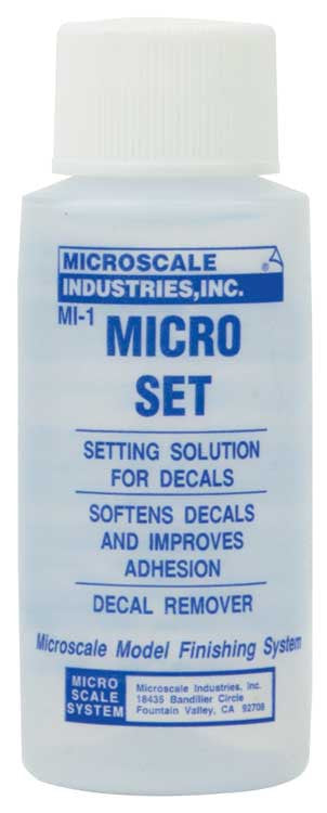 Microscale Inc MI-1 Micro Set Decal Setting Solution  - 1 oz. Bottle